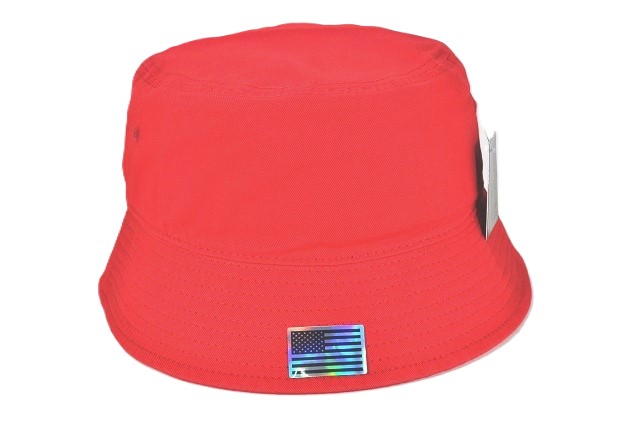BC-002 PLAIN BUCKET HAT-RED